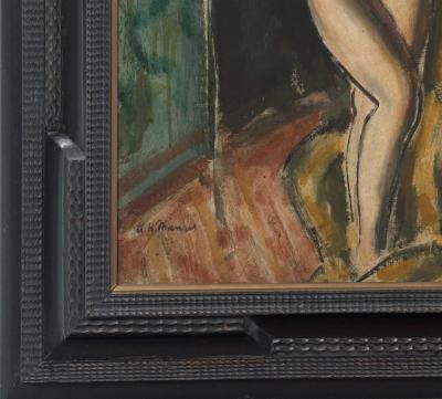 Alfred Henry Maurer Standing Female Nude double sided c 1925