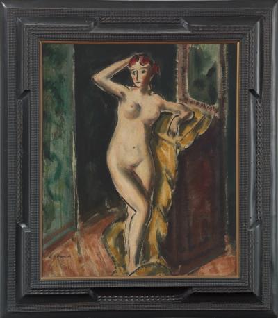 Alfred Henry Maurer Standing Female Nude double sided c 1925