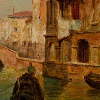 Alfred Pollentine Alfred Pollentine British b 1836 d 1890 Venice In May Oil on canvas