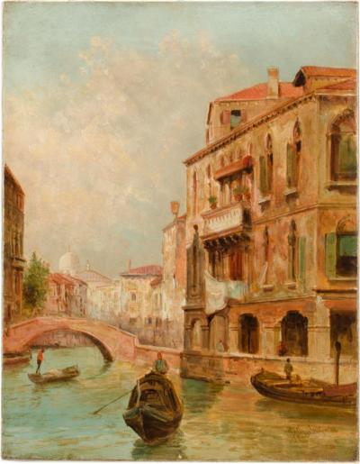 Alfred Pollentine Alfred Pollentine British b 1836 d 1890 Venice In May Oil on canvas