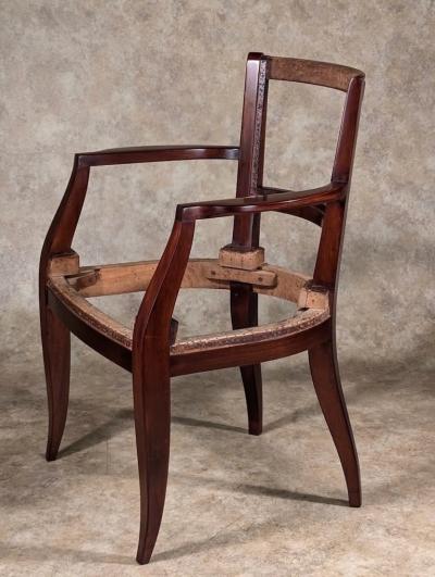 Alfred Porteneuve Alfred Porteneuve restored refinished armchair