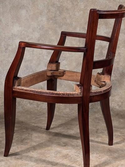 Alfred Porteneuve Alfred Porteneuve restored refinished armchair