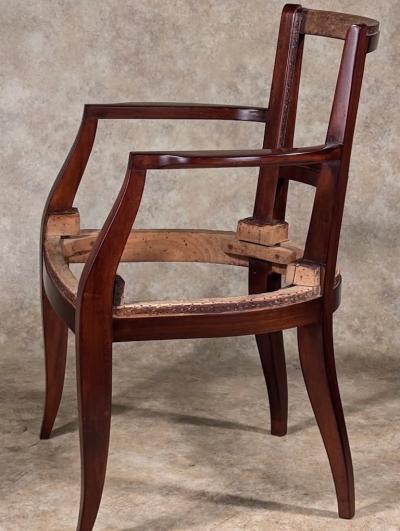 Alfred Porteneuve Alfred Porteneuve restored refinished armchair