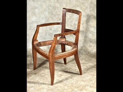 Alfred Porteneuve Alfred Porteneuve restored refinished armchair in oak