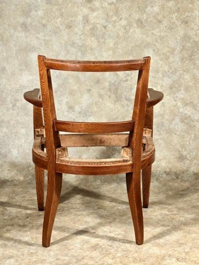 Alfred Porteneuve Alfred Porteneuve restored refinished armchair in oak