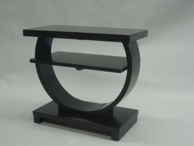 Alfred Porteneuve French Art Deco Double Tier Wood End Tables Attributed to Alfred Porteneuve