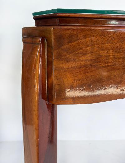 Alfred Porteneuve French Art Deco Fliptop Mahogany Game Table Porteneuve Attributed circa 1940s
