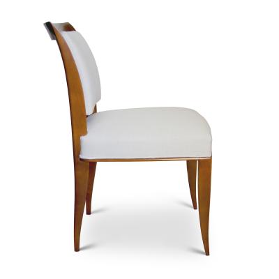 Alfred Porteneuve Pair of elegant Sycamore Chairs by Alfred Portneuve