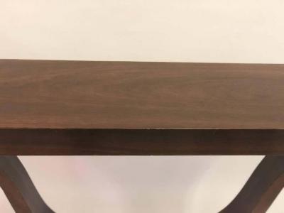 Alfred Porteneuve Two French Art Deco Macassar Ebony Style Sofa Tables Consoles