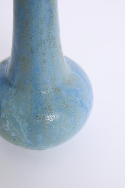 Alfred Renoleau Blue Ceramic Vase by Alfred Renoleau