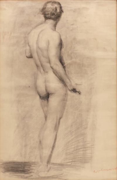 Alfred Wolmark Male Nude Study by Alfred Wolmark 1877 1961