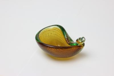 Alfredo Barbini Alfredo Barbini Bullicante Sculptural Glass Bowls 1950 Italy