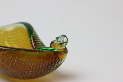 Alfredo Barbini Alfredo Barbini Bullicante Sculptural Glass Bowls 1950 Italy