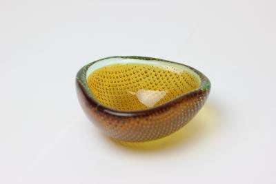 Alfredo Barbini Alfredo Barbini Bullicante Sculptural Glass Bowls 1950 Italy