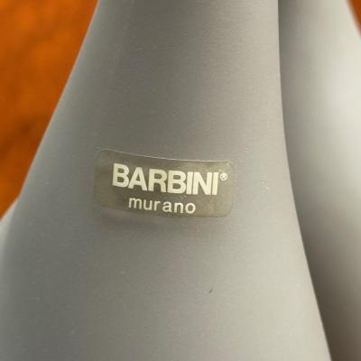 Alfredo Barbini Alfredo Barbini Italian Mid Century Modern Vases Grey Glass Italy 1970s