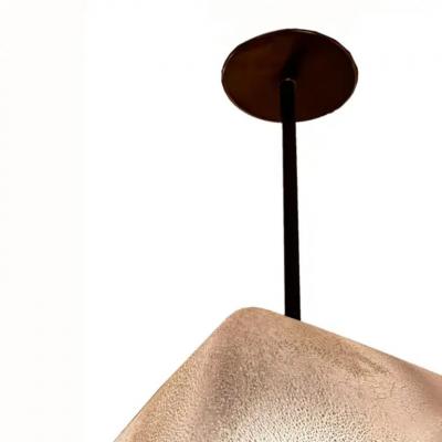 Alfredo Barbini Alfredo Barbini Murano Scavo Glass Pendant Fixture 1960s