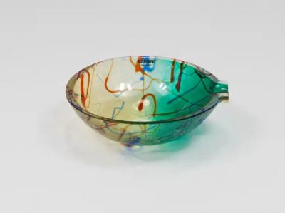 Alfredo Barbini Alfredo Barbini Signed Murano Art Glass Bowl or Ashtray Italy 1970s