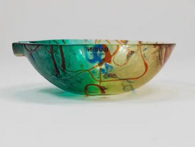 Alfredo Barbini Alfredo Barbini Signed Murano Art Glass Bowl or Ashtray Italy 1970s