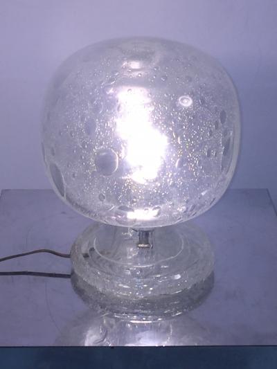 Alfredo Barbini Barbini Murano Glass Orb Lamp