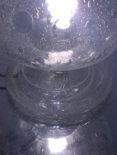 Alfredo Barbini Barbini Murano Glass Orb Lamp
