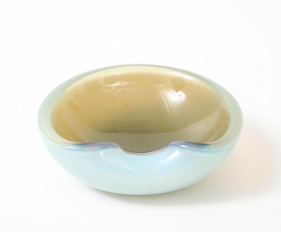 Alfredo Barbini Barbini Opalescent Beige Murano Dish