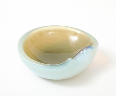 Alfredo Barbini Barbini Opalescent Beige Murano Dish