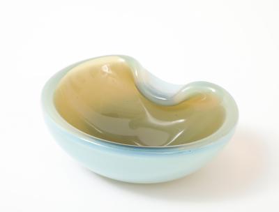 Alfredo Barbini Barbini Opalescent Beige Murano Dish