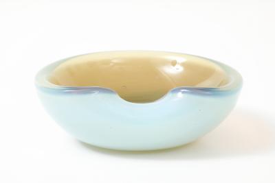 Alfredo Barbini Barbini Opalescent Beige Murano Dish