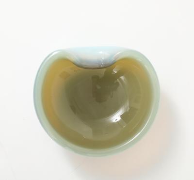 Alfredo Barbini Barbini Opalescent Beige Murano Dish