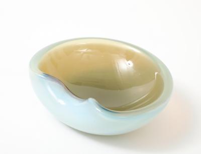 Alfredo Barbini Barbini Opalescent Beige Murano Dish