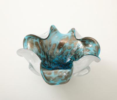 Alfredo Barbini Barbini Turquoise Copper Vide Poche