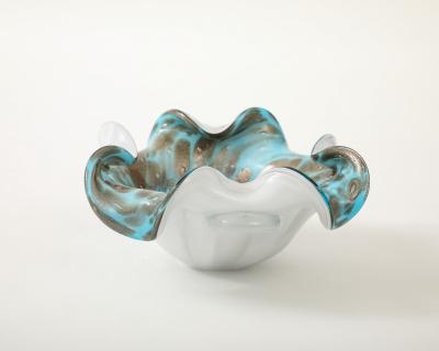 Alfredo Barbini Barbini Turquoise Copper Vide Poche
