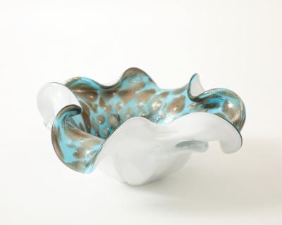 Alfredo Barbini Barbini Turquoise Copper Vide Poche