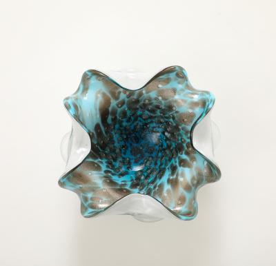 Alfredo Barbini Barbini Turquoise Copper Vide Poche
