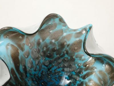 Alfredo Barbini Barbini Turquoise Copper Vide Poche