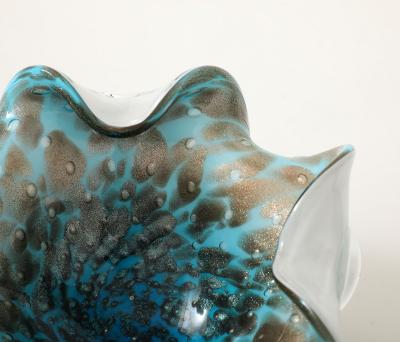 Alfredo Barbini Barbini Turquoise Copper Vide Poche
