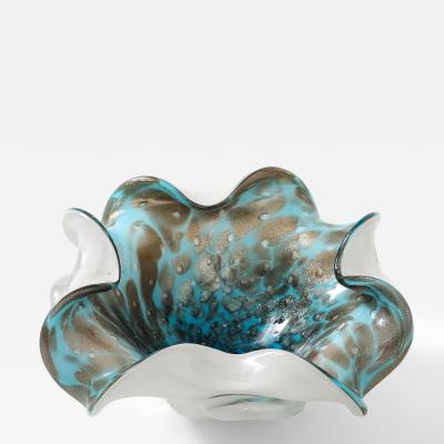 Alfredo Barbini Barbini Turquoise Copper Vide Poche