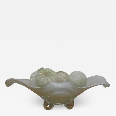 Alfredo Barbini Decorative Alfredo Barbini Murano Fruit Bowl Centerpiece