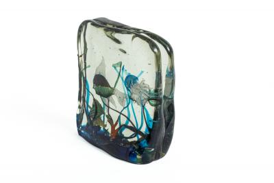 Alfredo Barbini Large Mid Century Murano Glass Aquarium Attributed To Alfredo Barbini