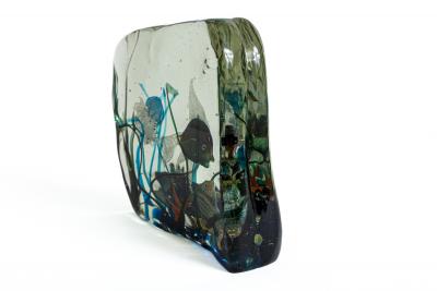 Alfredo Barbini Large Mid Century Murano Glass Aquarium Attributed To Alfredo Barbini