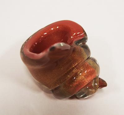 Alfredo Barbini MURANO GLASS by ALFREDO BARBINI Triton Shaped HAND BLOWN SEASHELL