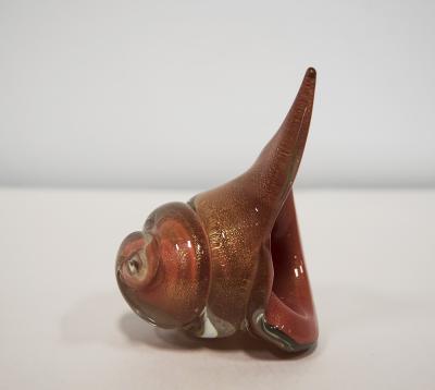 Alfredo Barbini MURANO GLASS by ALFREDO BARBINI Triton Shaped HAND BLOWN SEASHELL