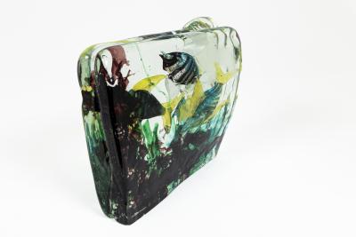 Alfredo Barbini Medium MC Murano Glass Aquarium Attributed to Alfredo Barbini For Cenedese