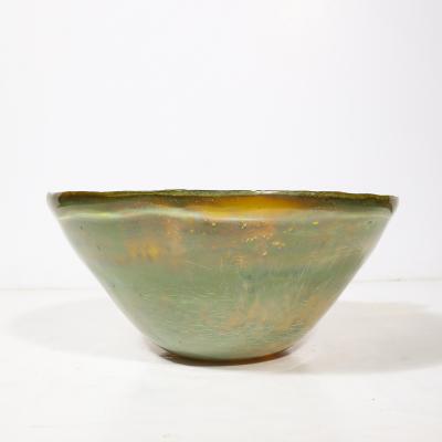 Alfredo Barbini Mid Century Hand Blown Opalene Murano Glass Centerpiece Bowl w Spout by Barbini