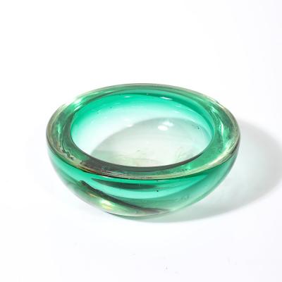 Alfredo Barbini Mid Century Modernist Fish Motif Hand Blown Murano Glass Bowl by Alfredo Barbini