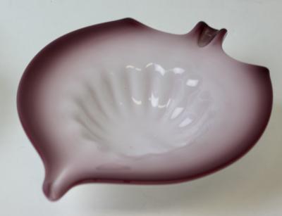 Alfredo Barbini Pair of Alfredo Barbini Murano Art Glass Angle Fish Bowls 1960 Italy