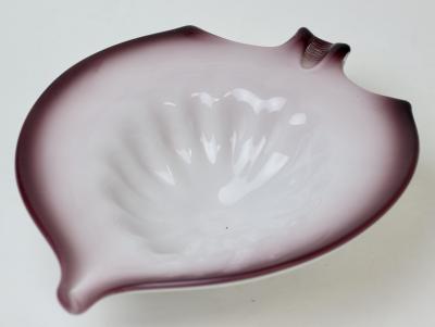 Alfredo Barbini Pair of Alfredo Barbini Murano Art Glass Angle Fish Bowls 1960 Italy