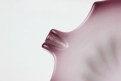 Alfredo Barbini Pair of Alfredo Barbini Murano Art Glass Angle Fish Bowls 1960 Italy