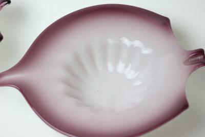 Alfredo Barbini Pair of Alfredo Barbini Murano Art Glass Angle Fish Bowls 1960 Italy