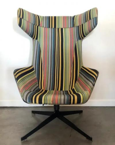 Alfredo H berli Take A Line For A Walk Wingback Lounge Chair Alfredo Haberli Moroso